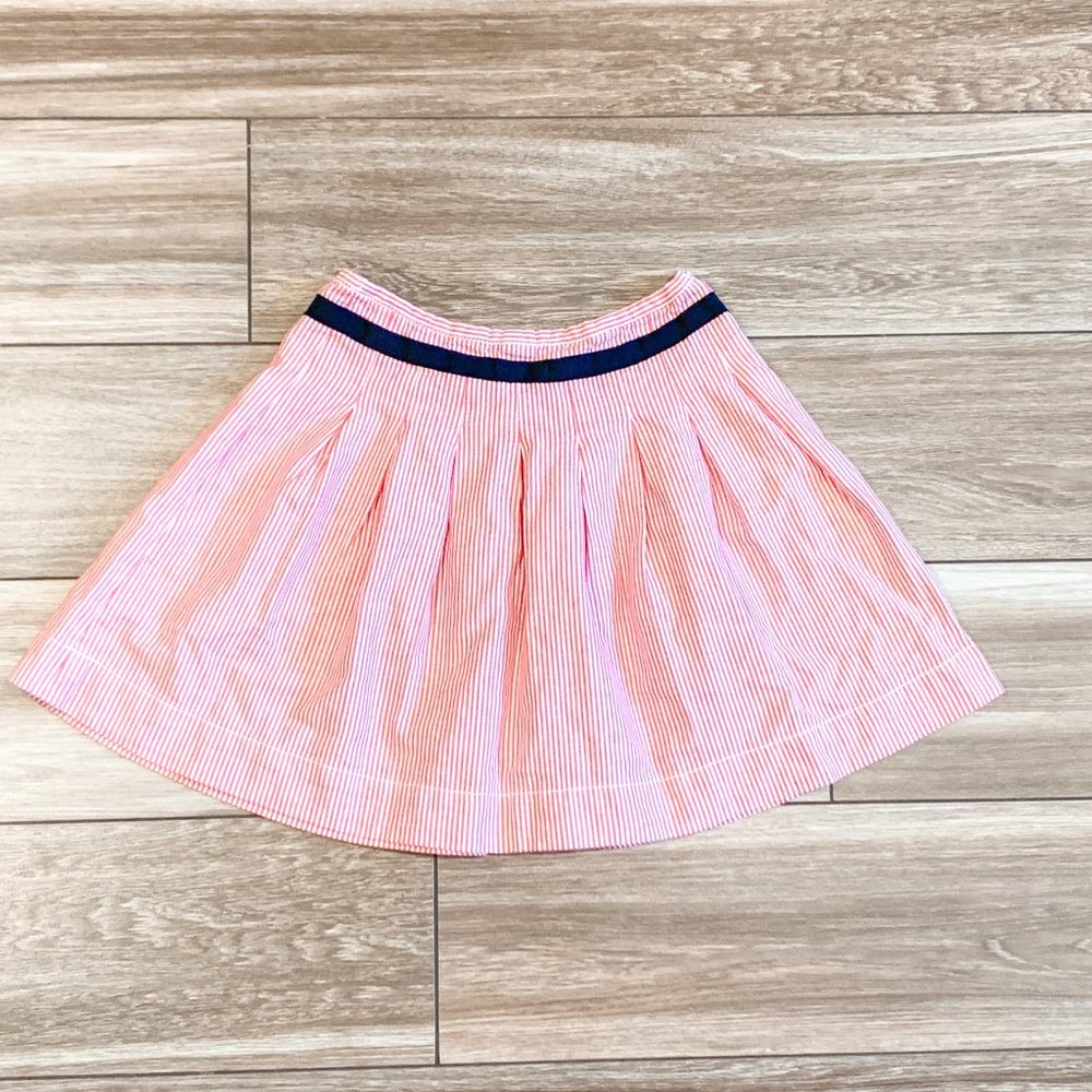 Jacadi Pleated Striped Skirt, Size 6